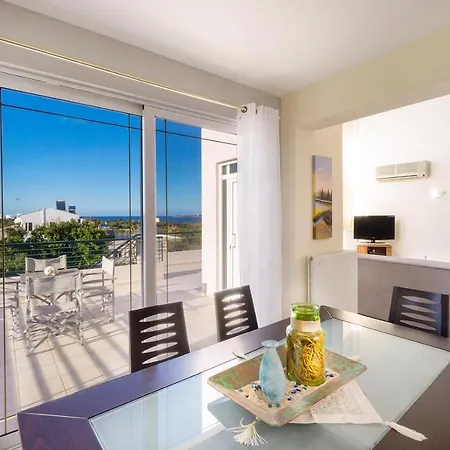 Wonderful In Chania With Private Pool, Panoramic Sea Views & Spacious Interiors Villa Agios Onoufrios