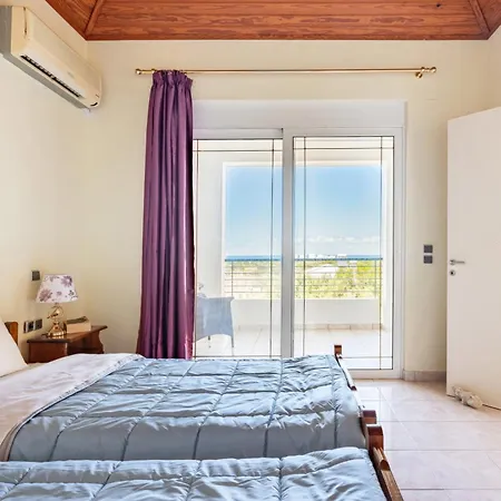 Wonderful In Chania With Private Pool, Panoramic Sea Views & Spacious Interiors Vila Agios Onoufrios