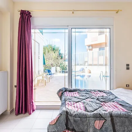 Vila Wonderful In Chania With Private Pool, Panoramic Sea Views & Spacious Interiors