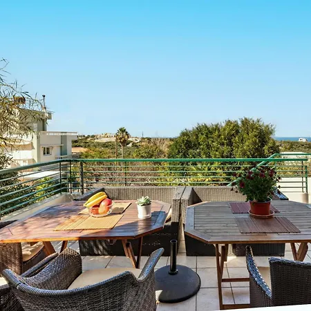 Wonderful In Chania With Private Pool, Panoramic Sea Views & Spacious Interiors